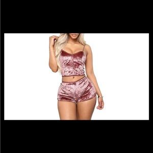 Pink Short Lingerie Set